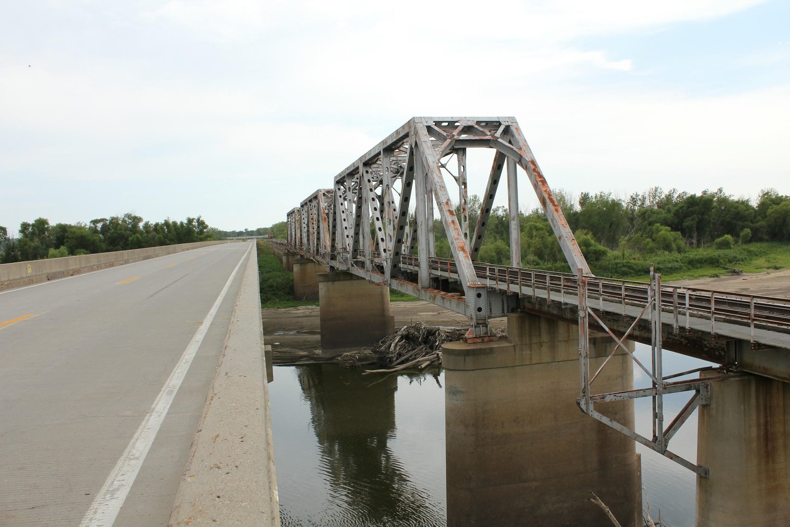 Looking south